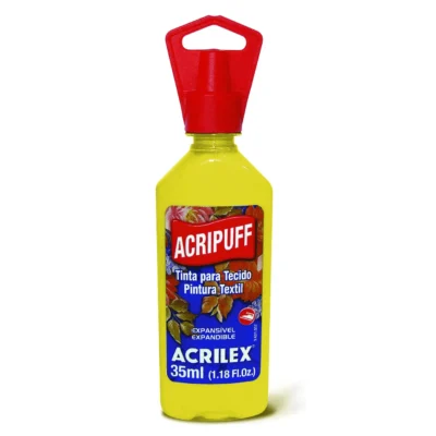 Tinta Acripuff Amarelo Limão 35 ml  - Acrilex