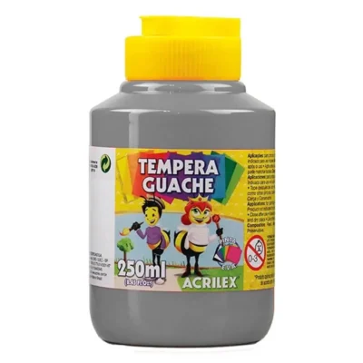Tinta Guache Cinza 250 ml - Acrilex