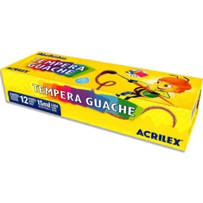 Tempera Guache 15 ml C/ 12 Cores  - Acrilex