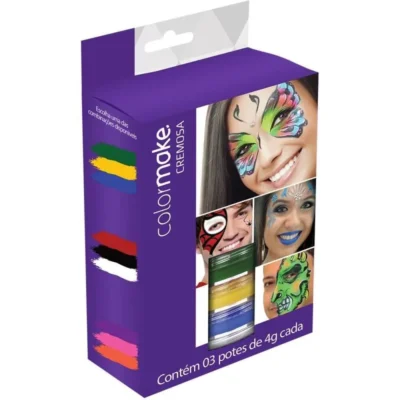 Pintura Facial C/ 3 Cores - Color Make