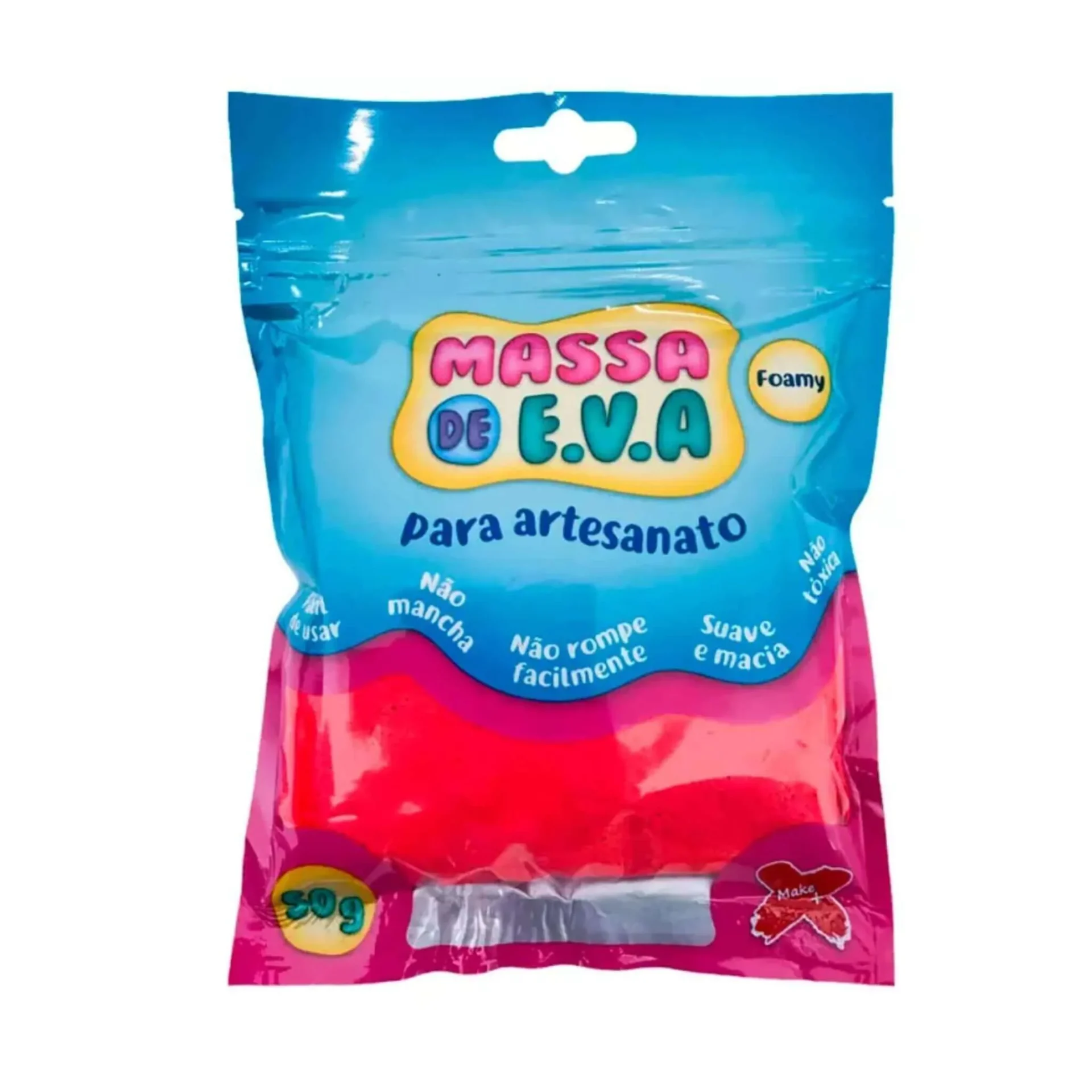 Massa De Eva 50 G Vermelha UN. - Make+