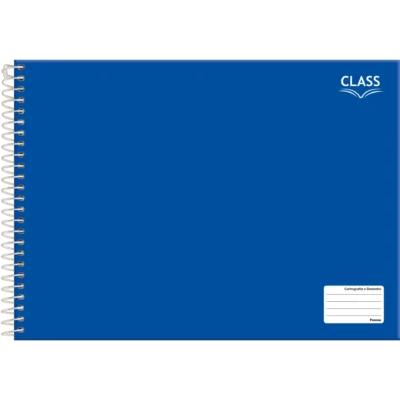Caderno Cartografia E Desenho 96 Fls Class Azul - Foroni