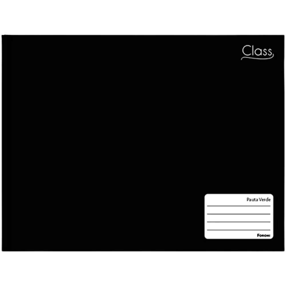 Caderno Meia Pauta 96 Fls Class Preto - Foroni