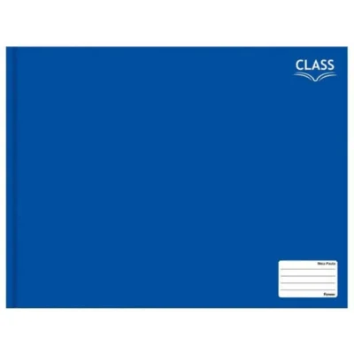 Caderno Meia Pauta 96 Fls Class Azul - Foroni