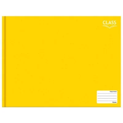 Caderno Meia Pauta 96 Fls Class Amarelo - Foroni