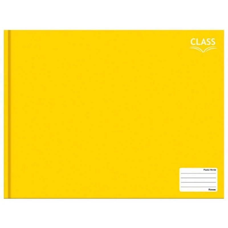 Caderno Meia Pauta 96 Fls Class Amarelo - Foroni