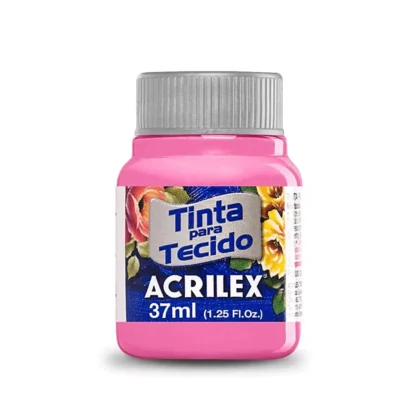 Tinta P/ Tecido Pink 37 ml  - Acrilex