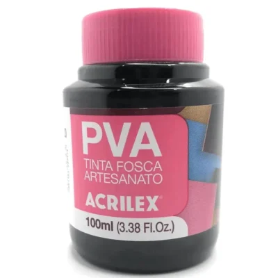 Tinta Fosca P/ Artesanato PVA Preto 100 ml  - Acrilex