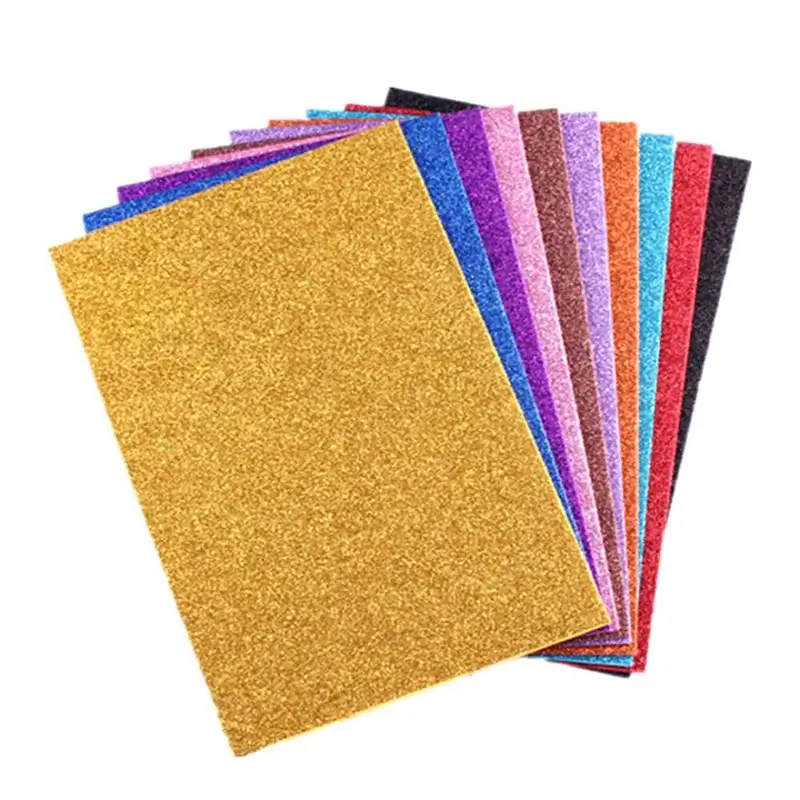 Folha Eva Metalizado/ Glitter 40 cm X 48 cm - Onda (Cores Sortidas)