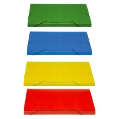 Pasta Polionda C/ Elástico Ofício 249 mm X 332 mm X 20 mm – Polibras (Cores Sortidas)