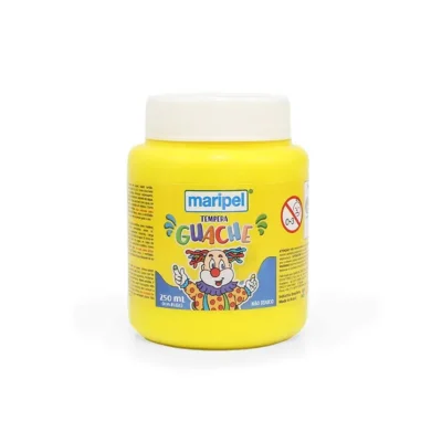 Tinta Guache Amarelo 250 ml  - Maripel