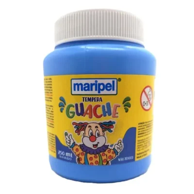 Tinta Guache Azul Claro 250 ml  - Maripel