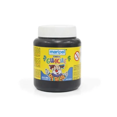 Tinta Guache Preto 250 ml  - Maripel