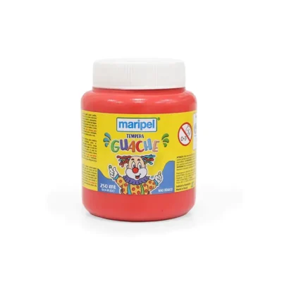 Tinta Guache Vermelho 250 ml  - Maripel