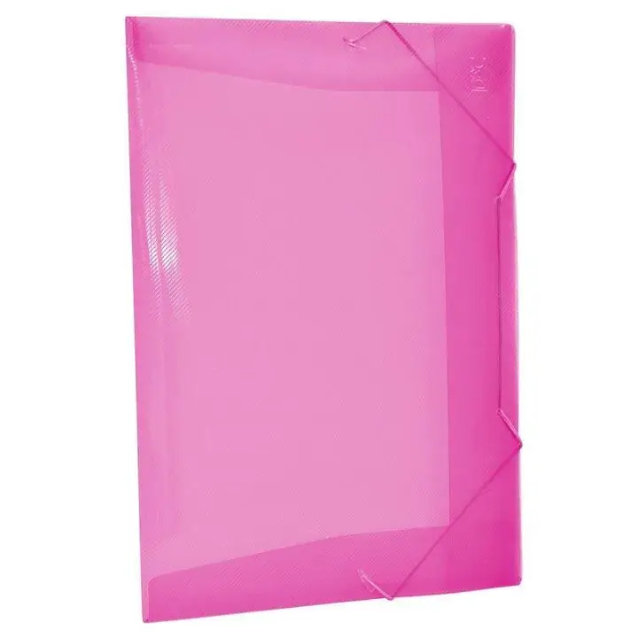 Pasta C/ Elástico Ofício Fina Rosa 235 mm X 335 mm  - Polibras