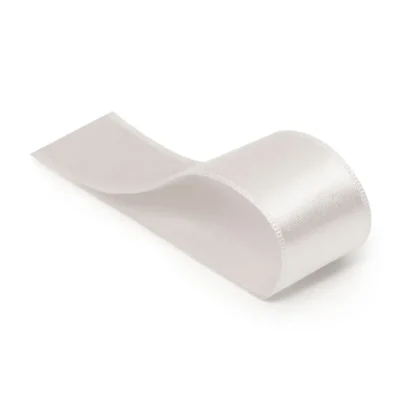 Fita De Cetim Liso Branco 10,5 mm x 10 m UN. - Cromus