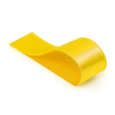 Fita De Cetim Liso Amarelo 10,5 mm x 10 m UN. - Cromus