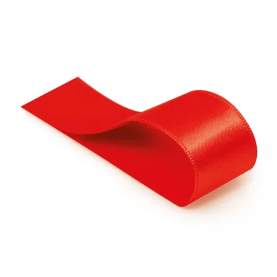 Fita De Cetim Liso Vermelho 10,5 mm x 10 m UN. - Cromus
