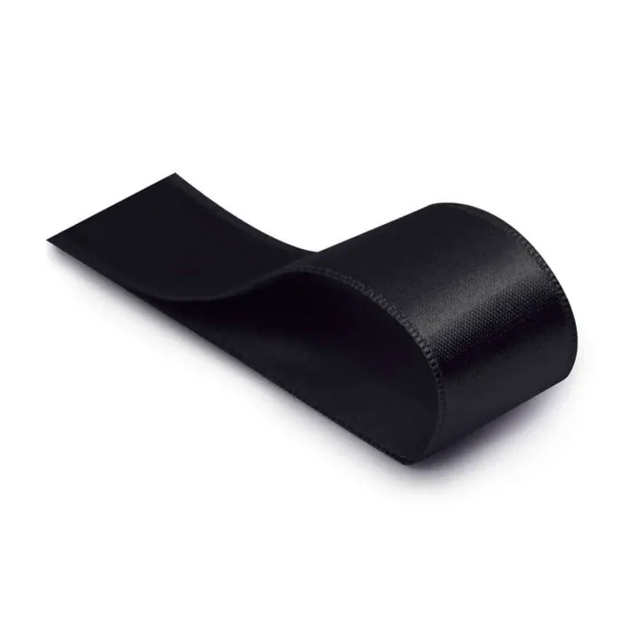 Fita De Cetim Liso Preto 10,5 mm x 10 m UN. - Cromus