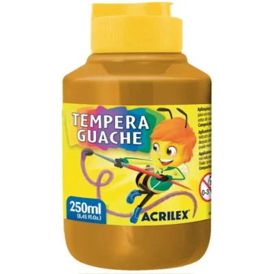 Tinta Guache Amarelo Ocre 250 ml - Acrilex