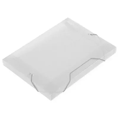 Pasta Ofício Branca C/ Elástico 245 mm X 335 mm UN. - Polibras