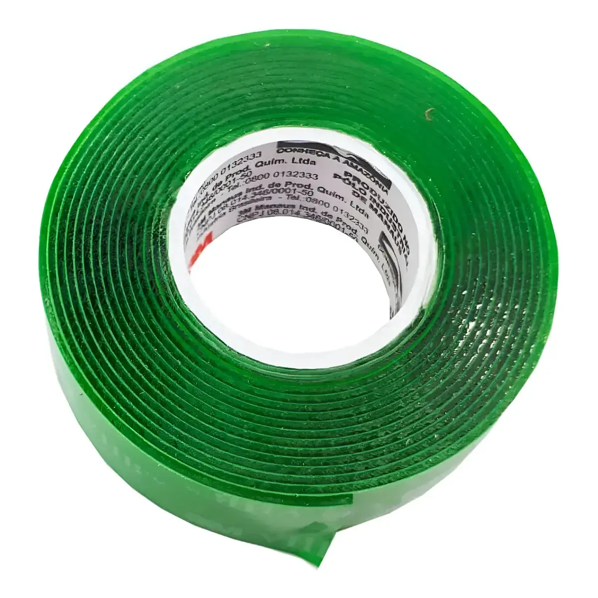 Fita dupla face Acrílica Fixação Extrema 19mm x 2mm Verde UN. - Bestfer