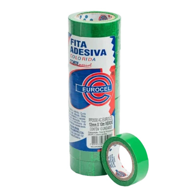 Fita Durex Verde 12 mm X 10 M - Eurocel