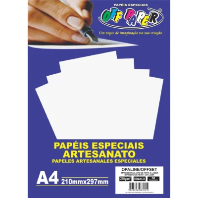 Papel Opaline Branco A4 180Gr C/50Fls - Layout