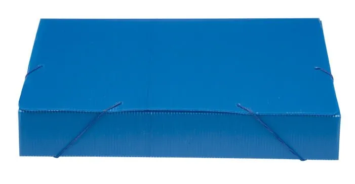 Pasta Azul Multionda  C/ Elástico A4 55 mm X 245 mm 335 mm - Alaplast