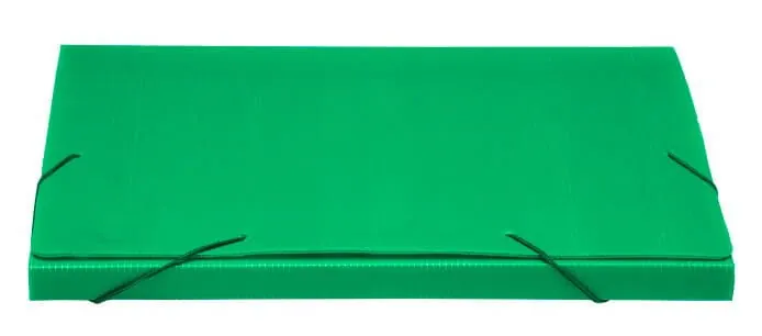 Pasta Polionda Verde C/ Elástico A4 20mm X 245 mm X 335 mm - Polibras