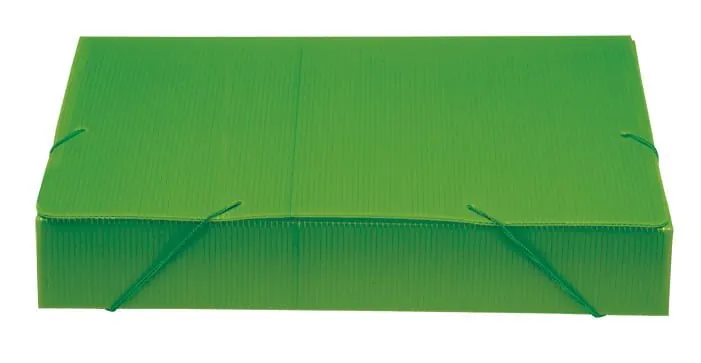 Pasta Polionda Verde C/ Elástico A4 55 mm X 245 mm X 340 mm -Polibras