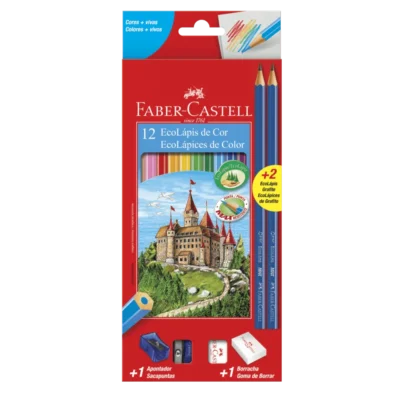 Lápis De Cor Eco C/ 12 Cores - Faber-Castell