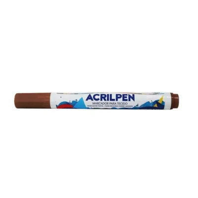 MARCADOR P/ TECIDO ACRILPEN MARROM - ACRILEX