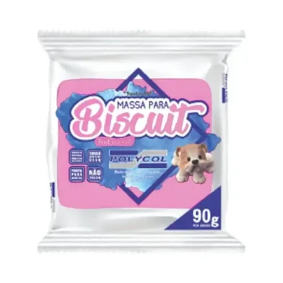 Massa De Biscuit Rosa 90 G  - Polycol