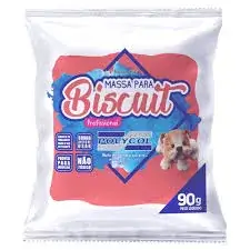 Massa De Biscuit Vermelho 90 G  - Polycol