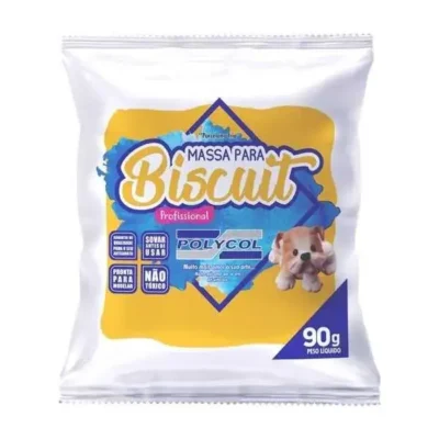 Massa De Biscuit Amarelo 90 G  - Polycol
