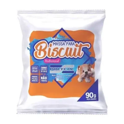 Massa De Biscuit Laranja 90 G  - Polycol