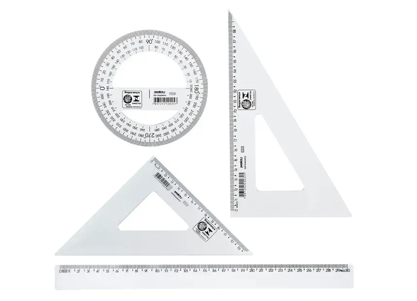 Kit Escolar Geométrico Cristal UN. - Maxcril