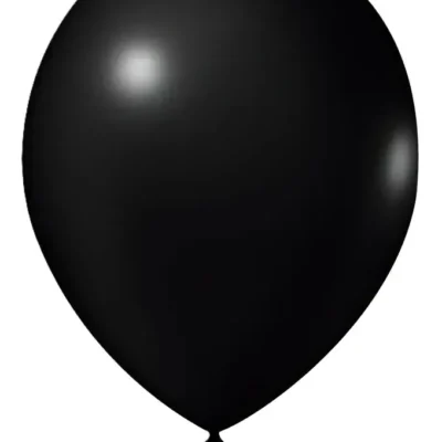 Balão de Soprar Nº 9 Redondo Preto  C/50 UN. - Picpic