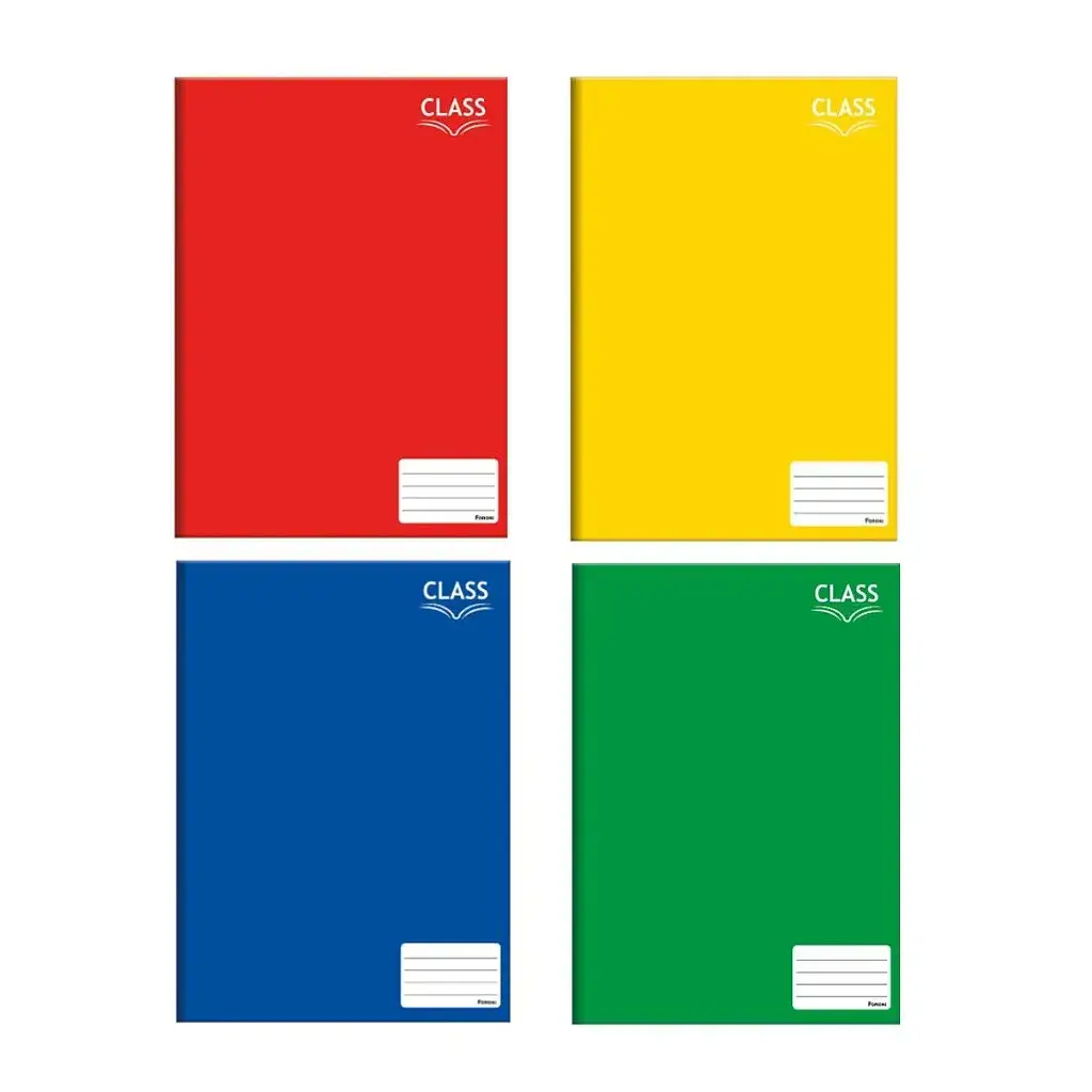Caderno Brochura Pequeno Class Capa Dura 80 Fls Preto - Foroni