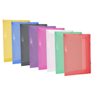 Pasta C/ Elástico Ofício Fina  235 mm X 335 mm  - Polibras (Cores Sortidas)