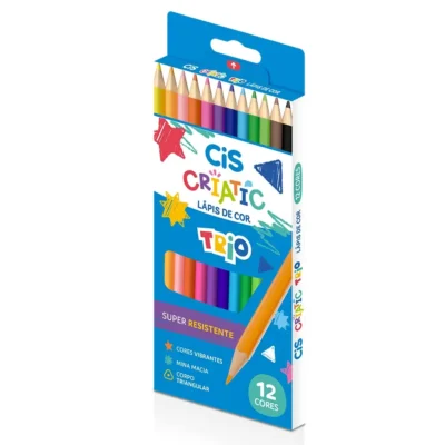 Lápis De Cor Criatic C/12 Triangular. - Cis
